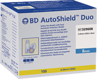 BD AUTOSHIELD Duo Sicherheits-Pen-Nadeln 8 mm