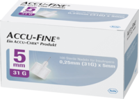 ACCU FINE sterile Nadeln f.Insulinpens 5 mm 31 G